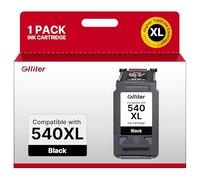 Glliter PG 540 XL Cartucho de Repuesto para Canon 540 Negro PG 540 540XL Cartuchos de Tinta para Canon TS5150 para Pixma MG3650S MG3650 MG3600 TS5151 TS5100 MG4250 MX475 MX375 MX395 (1 Negro)