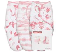 GLLQUEN BABY Envolturas para bebé para recién nacidos de 0 a 3 meses, 100% algodón orgánico transpirable, paquete de 3 (flor)