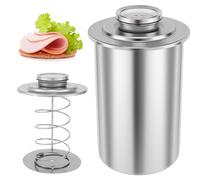 GLMFAN Prensa de jamón de acero inoxidable para hacer embutidos saludables, bocadillos, carnes, sándwiches, carnes, bocadillos, carnes, tocinos, carnes y alimentos