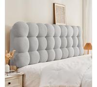 GLMGBP Cabecero de Cama Acolchado de Terciopelo con Almohada de Lectura para niños y Adultos, tamaño Doble, King y Individual, Funda de algodón tapizada con Correas, Protector de Dormitorio, 135 ×