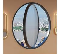 GLMGBP Esta Ventana giratoria de 360°, Fabricada en aleación de Aluminio y Vidrio Templado, se Abre con suavidad, Proporciona una excelente ventilación, Ahorra Espacio y es Robusta y Duradera.