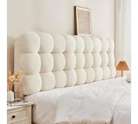 GLMGBP Funda de cojín para cabecera de Cama con Funda de Terciopelo Acolchada, Protector de Dormitorio para niños y Adultos para Camas Dobles, King y Individuales, Almohada de Lectura, Respaldo Tap