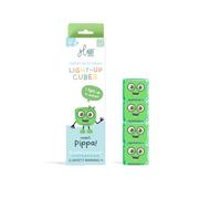 Glo Pals 4 cubos luminosos para una experiencia sensorial única y espectáculo de luces mágicas para una experiencia de baño inolvidable (verde pipa)