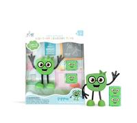 GLO Pals - Figura de baño Pippa - Cubo con Sensor de Agua, Que Brilla en el Agua | Juguete de baño | Verde | 2 Cubos, 1 Personaje