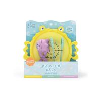 Glo Pals, Juego de 3 instrumentos sensoriales Pick Up Pals, con agitador, pinzas y escobillón, juego para niños a partir de 18 meses, ayuda al desarrollo sensorial y cognitivo, silicona médica