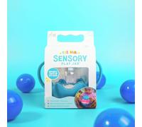 Glo Pals Mini tarro sensorial azul para niños Activado por agua Mangos fáciles de agarrar Tapa bloqueable a prueba de niños Juguete terapéutico para aliviar el estrés Adecuado