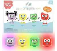 GLO Pals Water-Activated Light-Up Cubes for Sensory Play - 12 Pack
