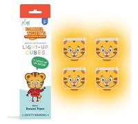 GLO Pals x Daniel Tiger - Juguete de baño Activado por Agua con 6 Cubos de luz Reutilizables para Juego sensorial (Solo Cubos)