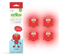 GLO Pals x Sesame Street Water-Activated Light-Up Cubes for Sensory Play (Elmo - Cubes Only)