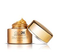GLO24K Máscara de oro antienvejecimiento Timeless 24k con oro 24k, piel de oxígeno y vitaminas C y E