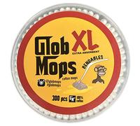Glob Mops Paquete de 6 hisopos de algodón XL plegables | Extra absorbentes | Ecológicos | 1800 fregonas totales