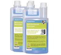 GlobaClean Limpiador de espuma de leche para cafeteras automáticas y máquinas de café - Limpiador líquido para espumador de leche (2 x 1 litro)