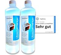 GlobaClean® Limpiador por ultrasonidos para baño por ultrasonidos, 2 x 1 l, concentrado para gafas, vidrio, joyas, relojes (resistente al agua)