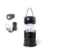 Global Appliances Linterna de Camping Solar Portátil con Lámpara Recargable, Power Bank, Cargador USB, LED Luz para Camping, Senderismo, Pesca, Montaña