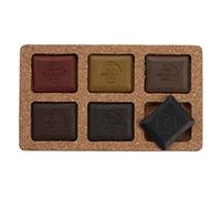 Global Art Artgraf Watersoluable Graphite Squares 6/Pkg-Earth Tone