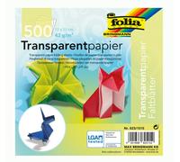 Global Art Folia Origami di Carta 6 "X 6" Trasparente 500 Pkg-assortite