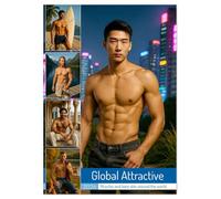 Global Attractive (Desk Calendar 2026 DIN A5 portrait), CALVENDO 12 Month DeskCalendar: A real eye-catcher for anyone who appreciates international aesthetics and innovative visual art