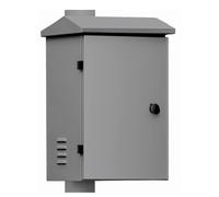 Global BACULO-CAJA-SH-22-GRIS INTEGRATION CABINET. Caja de acero 350x450x250 para báculo de 6m. Color gris