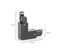 GLOBAL Conector de esquina Noa protector exterior, negro