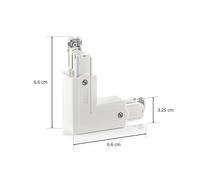 GLOBAL Conector de esquina Noa protector interior blanco