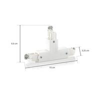 GLOBAL Conector T Noa protector exterior derecha, blanco