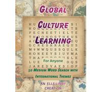 Global Culture Learning: 50 Medium Word Search with International Themes (Large Print)