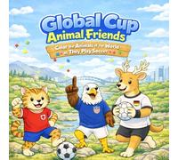 Global Cup Animal Friends: Color the animals from 48 different countries: Big, Bold and Easy Soccer Animal Coloring Book for Kids Ages 4-8