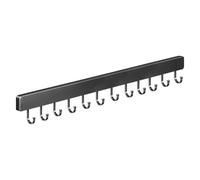 Global-Daily Estante para utensilios de cocina montado en la pared, riel de cocina con ganchos deslizantes, soporte colgante para utensilios de cocina, cucharas y palas (60 cm)