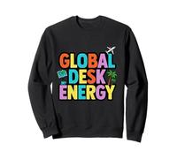 Global Desk Energía Viajes Trabajo Estilo de Vida Diseño Sudadera