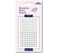 Global gift pegatinas strass - perlas iridiscentes - blanco