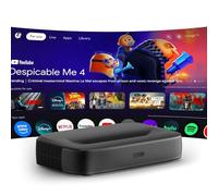 [Global Google TV] Proyector Inteligente Mini UST de Triple Láser WUPRO Cinema G3, 600 Lúmenes ANSI, Enfoque Automático 1080P para Cine en Casa, Exterior (Black)