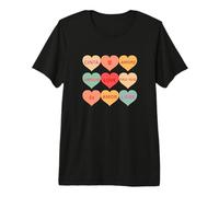 Global Hearts Multilingüe Unidad Arte Amor Cinta Amour Liebe Camiseta Premium