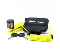 Global-Lock City Candado Moto Disco ø 10mm Universal Antirrobo Motocicleta Bloqueo de seguridad + Cable reminder + Funda Transporte fácil, Pinza Bloqueo Disco Freno Moto