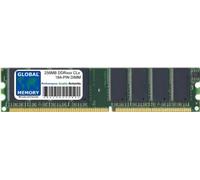 GLOBAL MEMORY 256MB DDR 266/333/400MHz Memoria RAM para Mac Mini G4, EMAC G4, iMac G3/G5, POWERMAC G4/G5