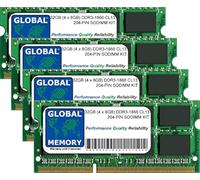 GLOBAL MEMORY 32GB (4 x 8GB) DDR3 1866MHz PC3-14900 204-PIN SODIMM Memoria RAM Kit para Intel iMac 27 Pulgadas Retina 5K (Finales DE 2015)