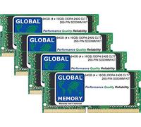GLOBAL MEMORY 64GB (4 x 16GB) DDR4 2400MHz PC4-19200 260-PIN SODIMM Memoria RAM Kit para Intel 27 Pulgadas Retina 5K iMac (2017)