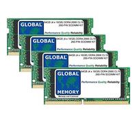 GLOBAL MEMORY 64GB (4 x 16GB) DDR4 2666MHz PC4-21300 260-PIN SODIMM Memoria RAM Kit para 27 Pulgada Retina 5K iMac (2019)