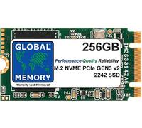 GLOBAL MEMORY Unidad de estado sólido SSD M.2 2242 PCIe Gen3 x2 NVMe de 256 GB para ordenadores portátiles, escritorios, servidores, estaciones de trabajo, placas madre