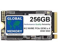 GLOBAL MEMORY Unidad de estado sólido SSD M.2 2242 PCIe Gen3 x4 NVMe de 256 GB para ordenadores portátiles, escritorios, servidores, estaciones de trabajo, placas madre