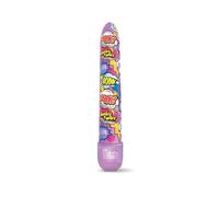 Global Novelties LLC Prints Charming Pop Tease Classic Vibe de 7 Pulgadas, F*CK, Morado con Bolsa de Almacenamiento