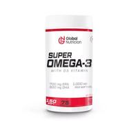 Global Nutricion Super Omega 3 150 Perlas | Alta Concentración EPA DHA, Vit E