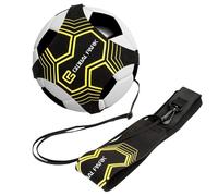 Global Park Fútbol/Voleibol/Rugby Kick Throw Trainer Solo Practice Training Habilidades de Control de Ayuda Cinturón de Cintura Ajustable para niños Adultos (Negro)