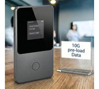 Global Pocket WiFi Hotspot - Sin SIM, funciona en más de 200 países, 10 GB precargado, conecta 8 dispositivos, punto de acceso de bolsillo móvil ultra portátil 4G LTE router de viaje