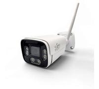 GLOBAL SEGURITY Ecco la traduzione esatta Del tuo titolo in Francese: **Cámara WiFi 5MP Bullet GSS Ultra - Carcasa de metal, IA humanoide y Smart Dual Light**