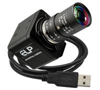 Global Shutter Cámara USB Enfoque Manual de Alta Velocidad 5MP a 50fps 1440P @ 60fps Cámara de Video Industrial 5-50mm Lente Zoom 10X Enfoque Variable Enfoque Primer Plano PC Cámara