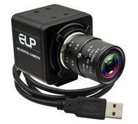 Global Shutter - Cámara web de enfoque manual USB de alta velocidad, 5 mp@50 fps, 1440P a 60 fps, cámara de video industrial con lente de zoom de 2,8 a 12 mm, montaje CS, enfoque variable, cámara web