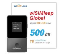 Global Travel - Dispositivo de punto de acceso móvil 4G, enrutador de bolsillo, sin tarifa de roaming, tarjeta SIM integrada, sin necesidad de tarjeta física, sin contrato, 150 países, punto de acceso