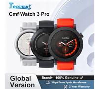 Global Version CMF Watch 3 Pro Smartwatch 1.43inches AMOLED up to 13 Day Battery Dual GPS Bluetooth calling with noise reduction Ash Grey