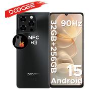 Global Version DOOGEE Note58 Pro Android 15 Smartphones 8GB RAM 256GB ROM 6250mAh Large Battery 8GB 256GB Black
