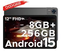 Global Version DOOGEE T36 Tablet Android 15 8+256GB 12'' FHD+ 90Hz IPS Display Unisoc T620 Octa Core 8GB 256GB Black